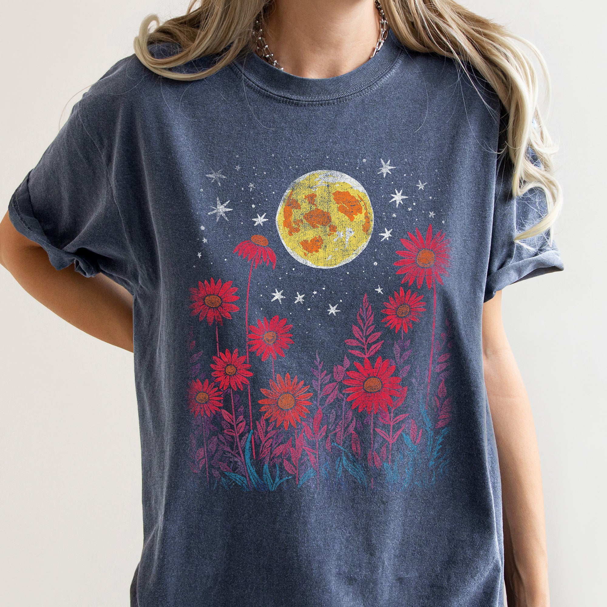 Bohemian Garden Moon T-shirt
