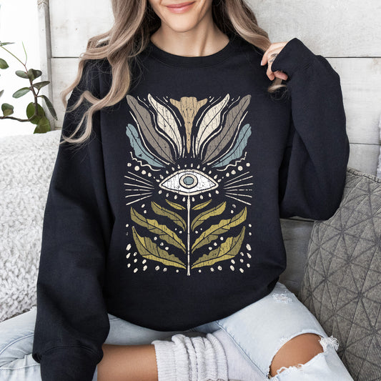 Mystical Floral Vintage Sweatshirt