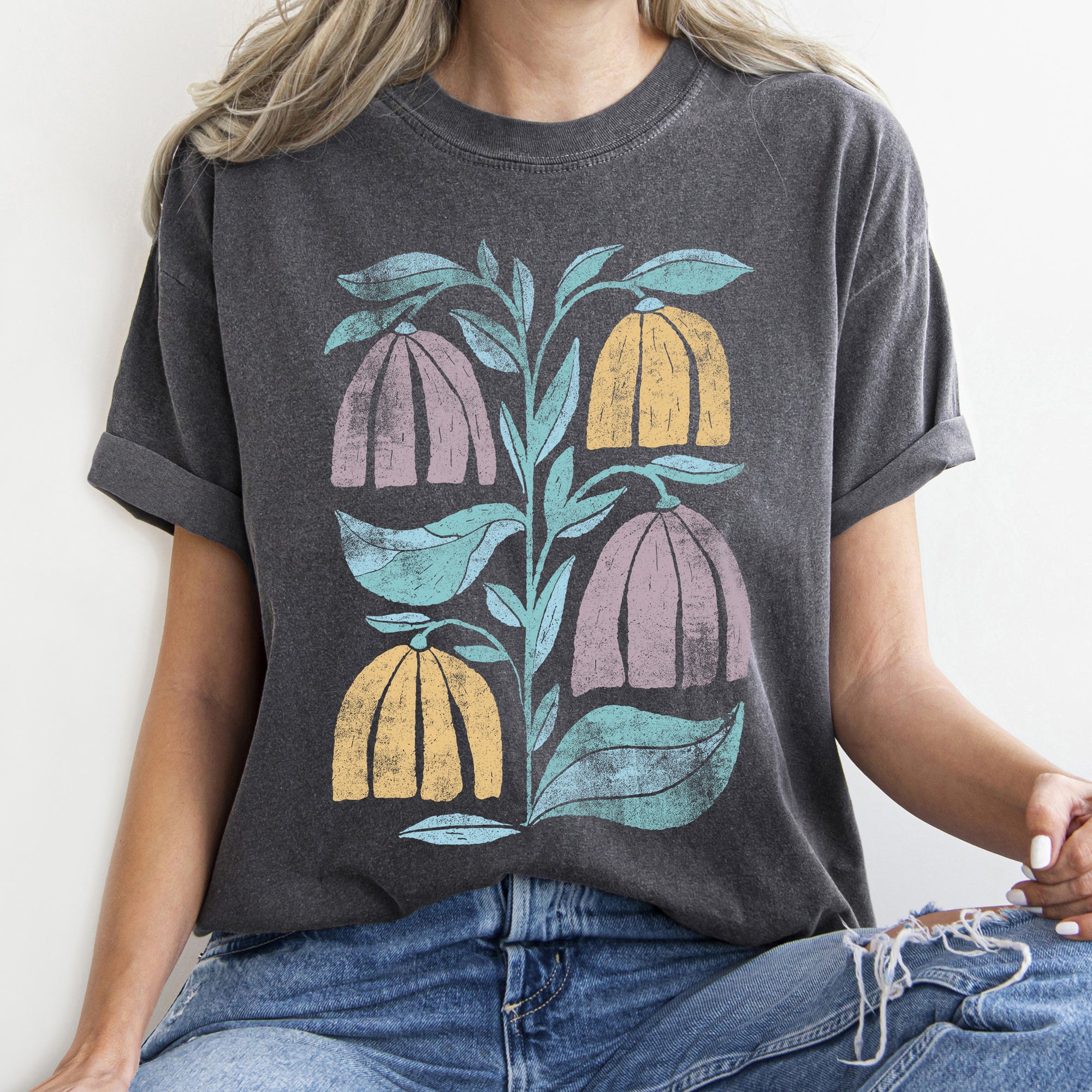 Boho Folk Art Vintage Floral T-shirt