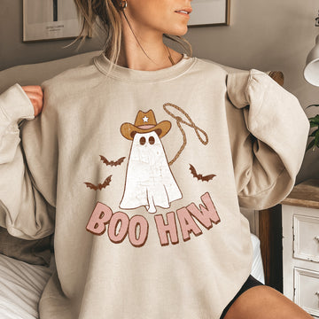 Boo Haw Cowboy Halloween Sweatshirt