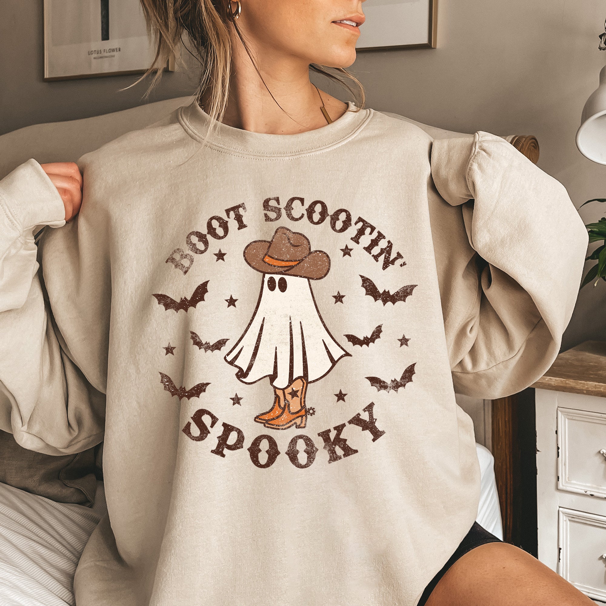 Boot Scooting Spooky Halloween Sweatshirt