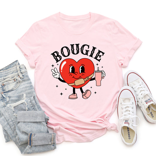 Bougie Heart, Boujee, Super Soft Tshirt, Valentine's Day