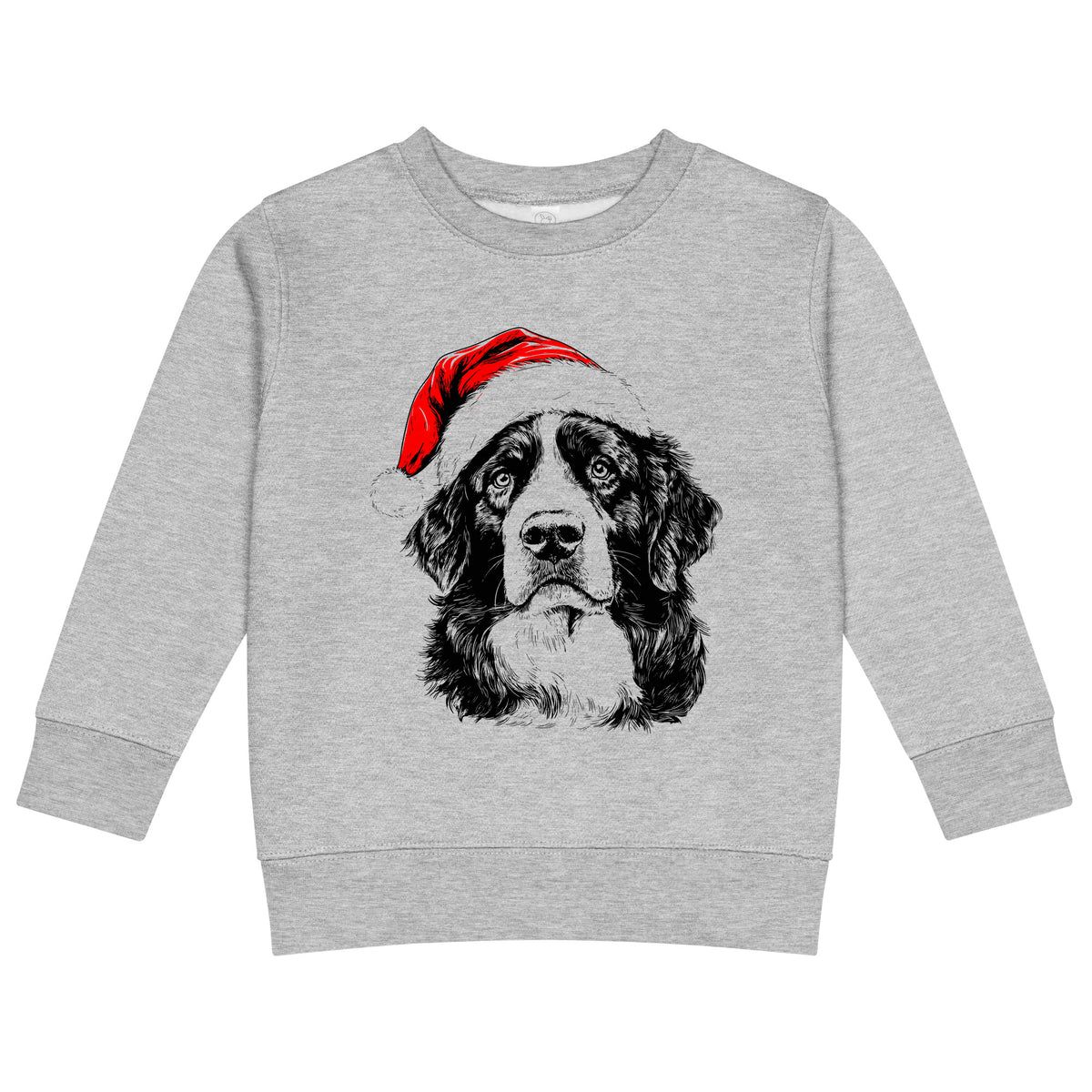 Bernese Mountain Dog Christmas dog sweatshirt — toddler and kids Heather