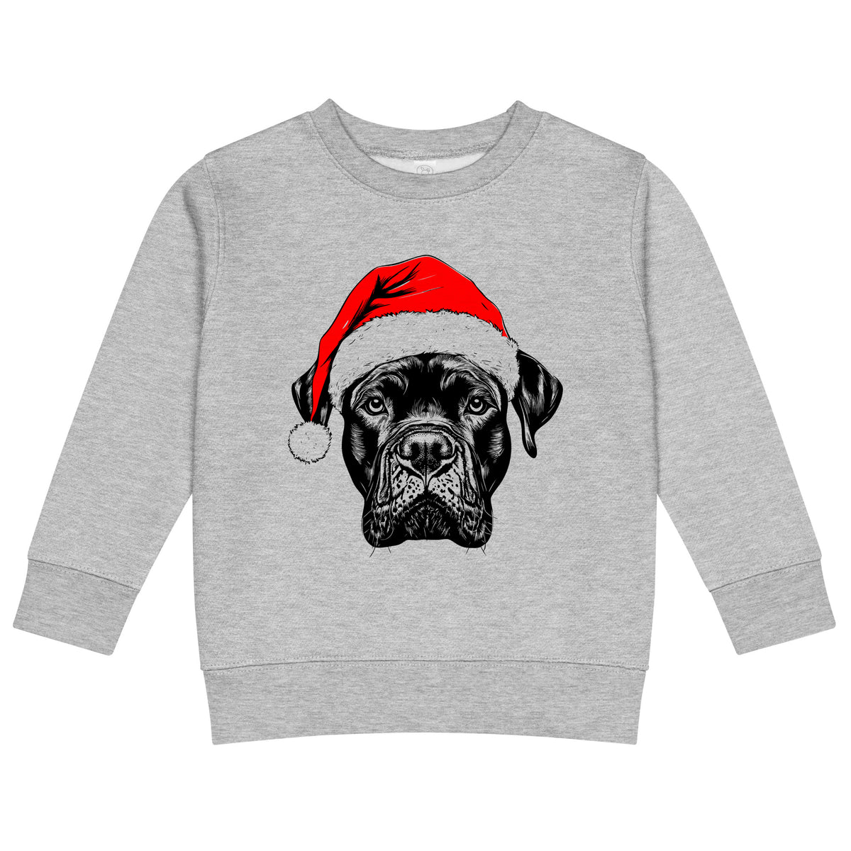 Cane Corso Christmas dog sweatshirt — toddler and kids Heather
