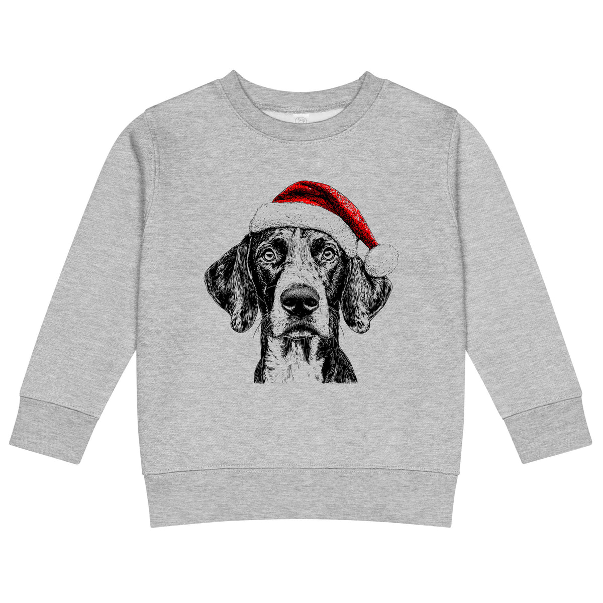 German Shorthaired Pointer Christmas dog sweatshirt — toddler and kids Heather