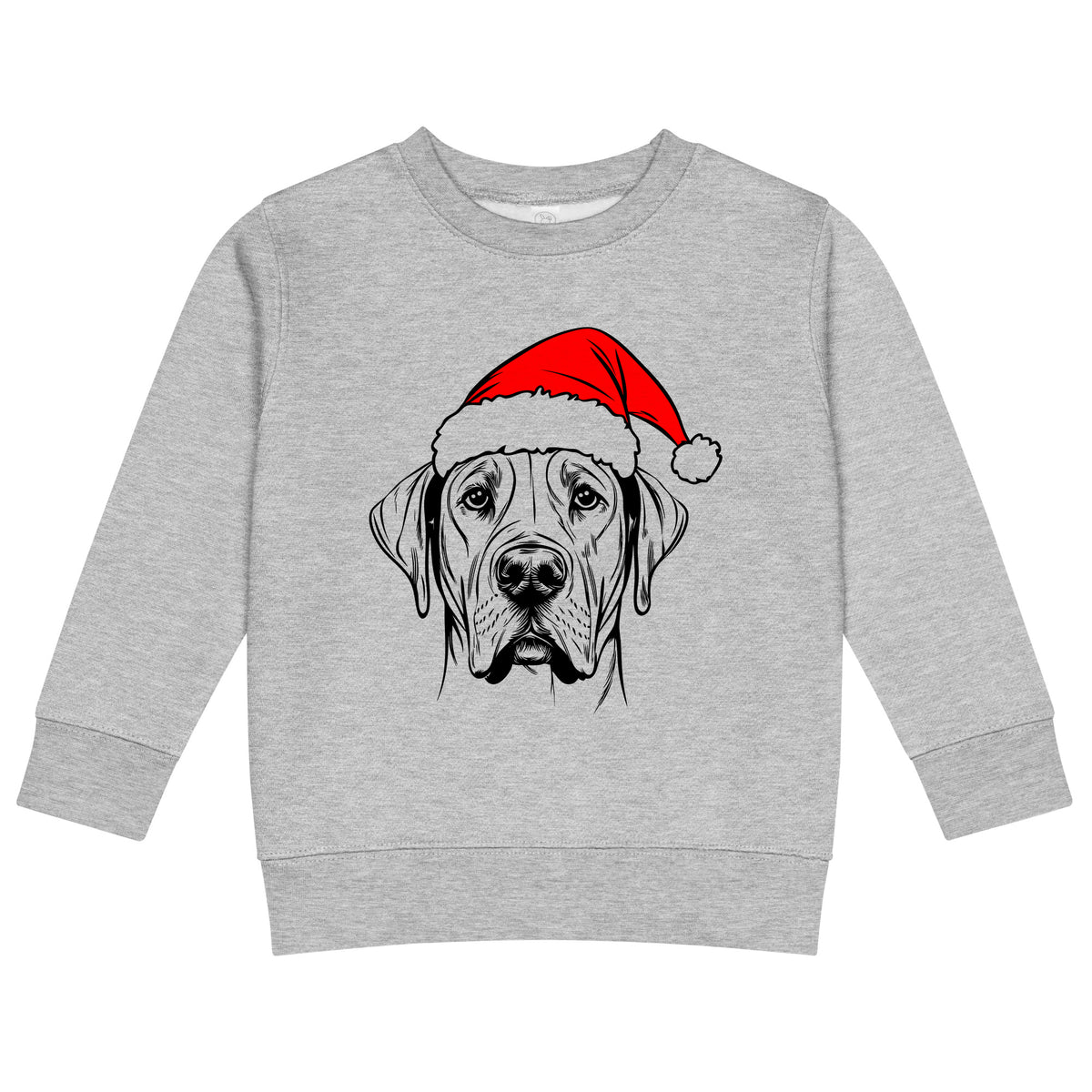 Great Dane Christmas dog sweatshirt — toddler and kids Heather