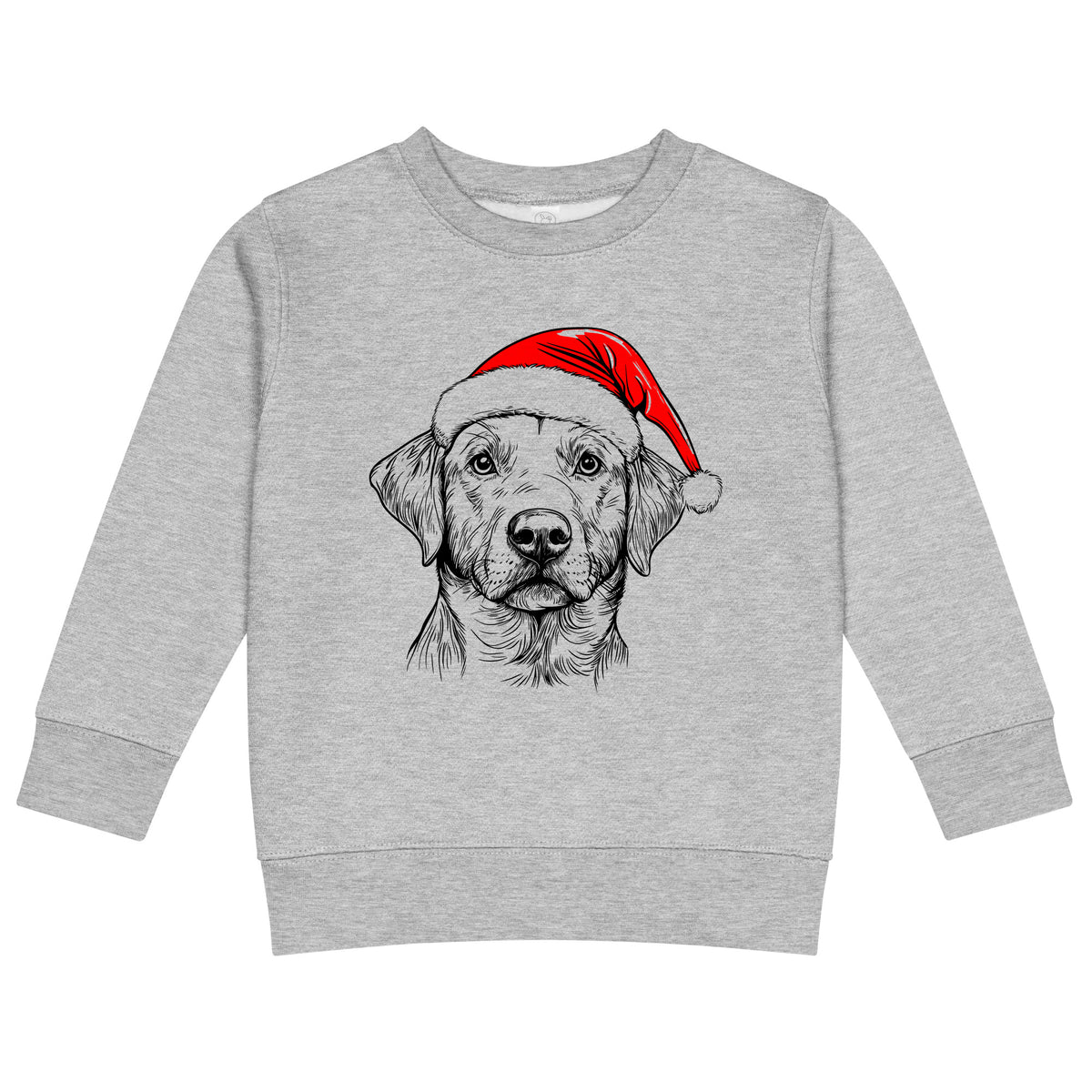 Labrador Retriever Christmas dog sweatshirt — toddler and kids Heather