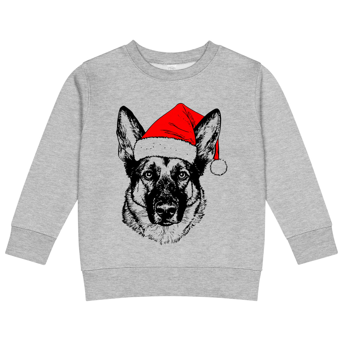Norwegian Elkhound Christmas dog sweatshirt — toddler and kids Heather