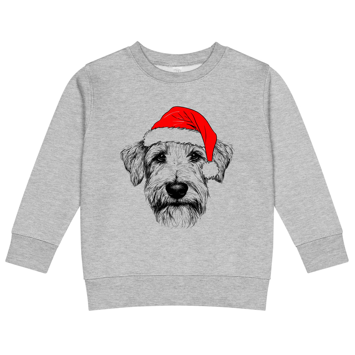Wheaten Terrier Christmas dog sweatshirt — toddler and kids Heather