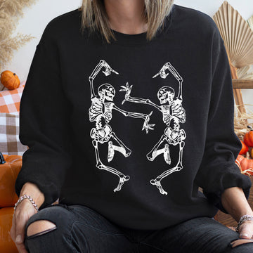 Dancing Skeletons Vintage Halloween Sweatshirt