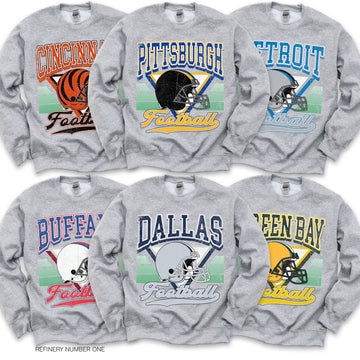 Vintage Football Sweatshirts: Hometown Team Pullovers, Sports | Gildan Unisex Crew Pullover