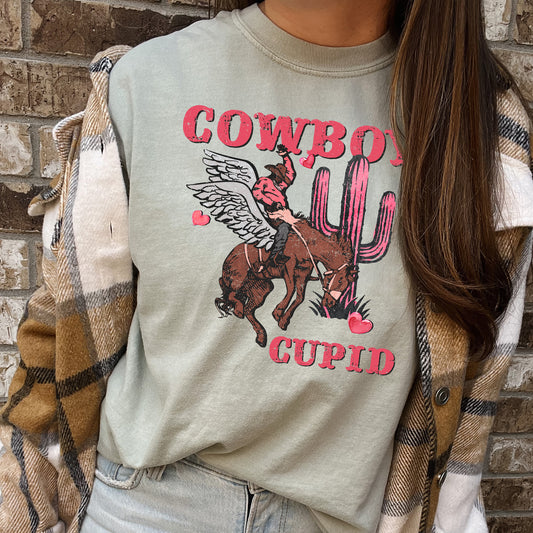 Cowboy Cupid, Horse, Western, Country, Comfort Colors Tshirt, Valentine's Day