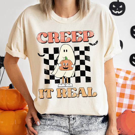 Creep It Real Vintage Halloween Comfort Colors Tshirt