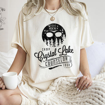 Camp Crystal Lake Counselor Retro Halloween T-shirt