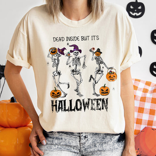 Dead Inside Vintage Halloween Comfort Colors Tshirt