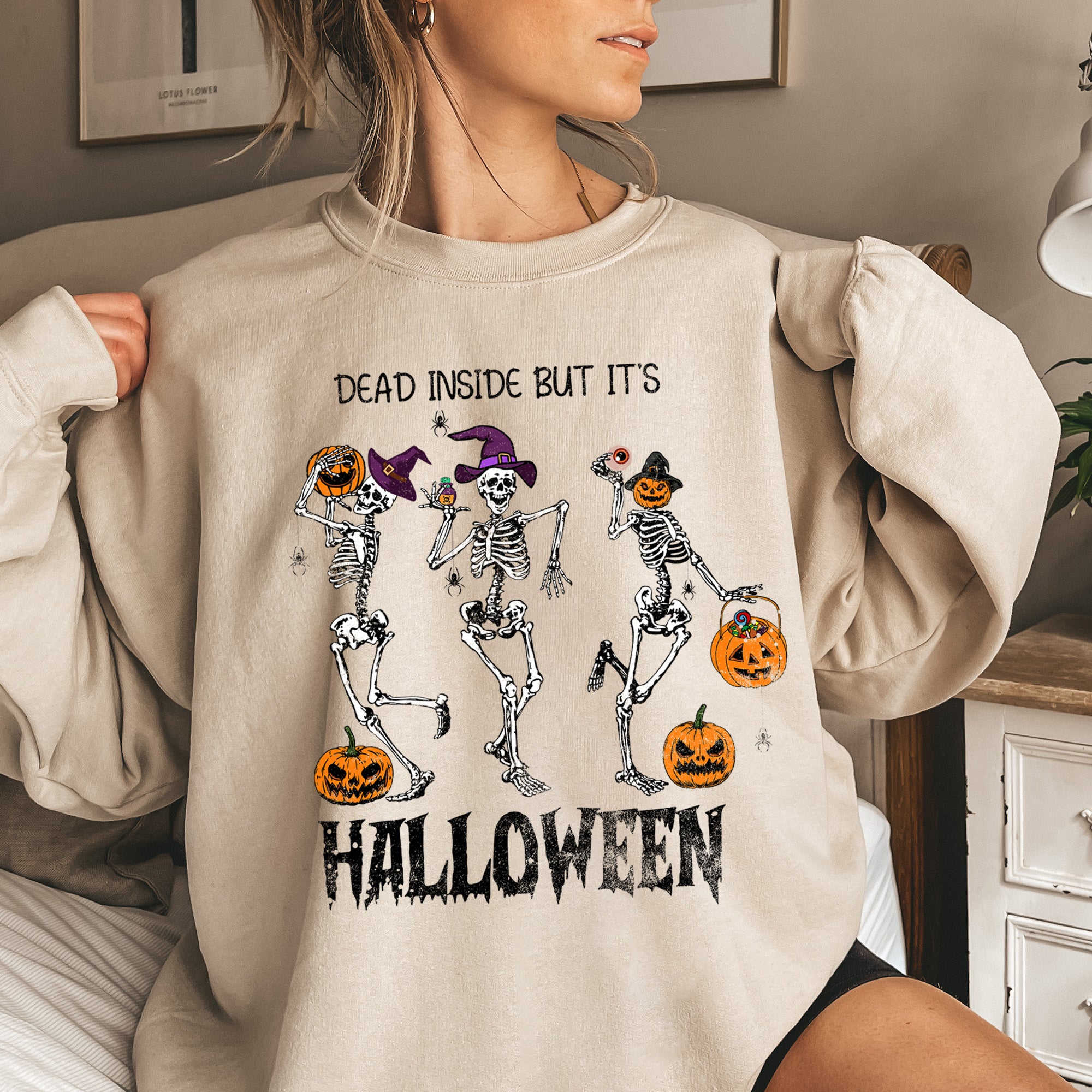 Dead Inside But It's Halloween Sweatshirt