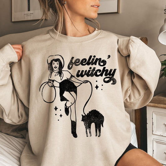 Feeling Witchy Halloween Sweatshirt