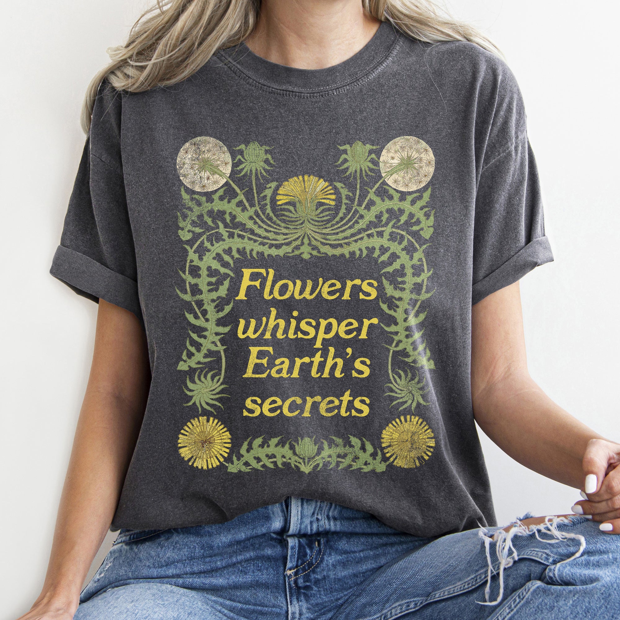 Flowers Whisper Vintage T-shirt