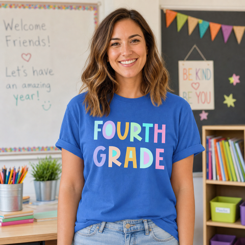 Back To School, Pastel, First Day, Teacher, Grades, Students Comfort Colors T-Shirt