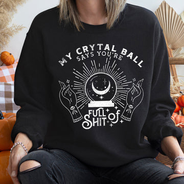My Crystal Ball Vintage Halloween Sweatshirt