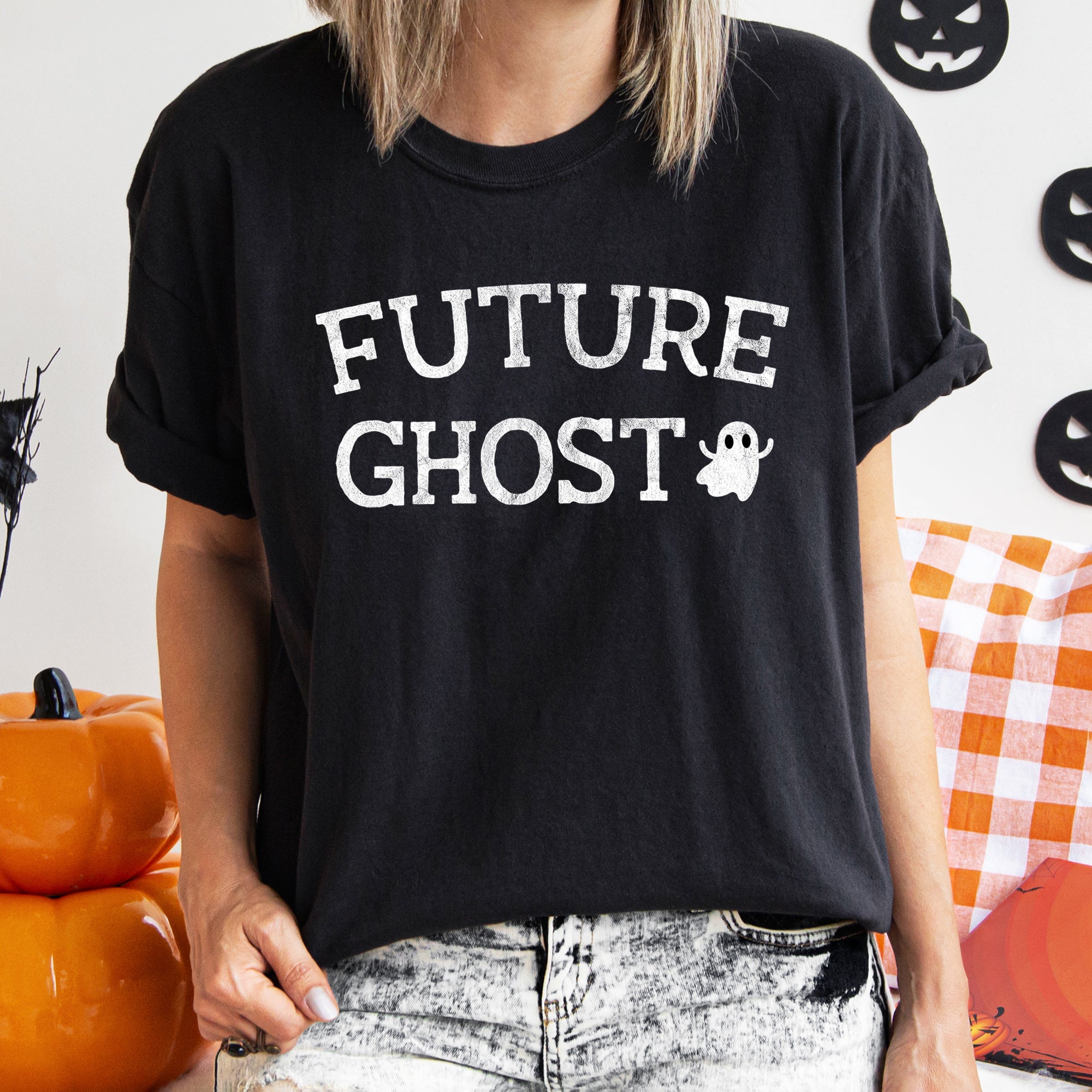 Future Ghost Retro Halloween T-shirt