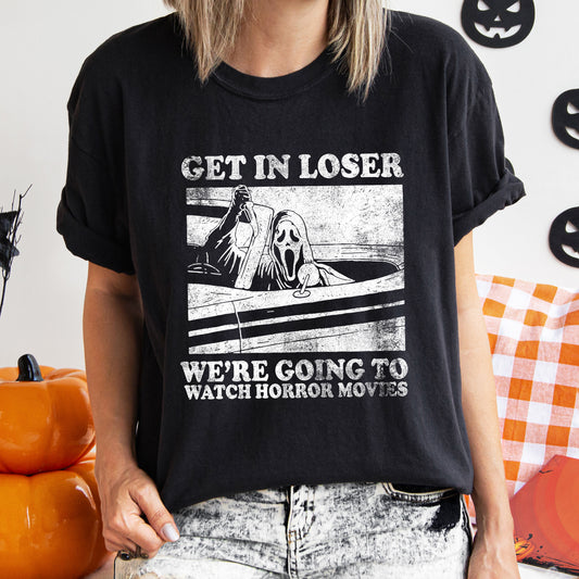 Get In Loser Retro Halloween Comfort Colors Tshirt