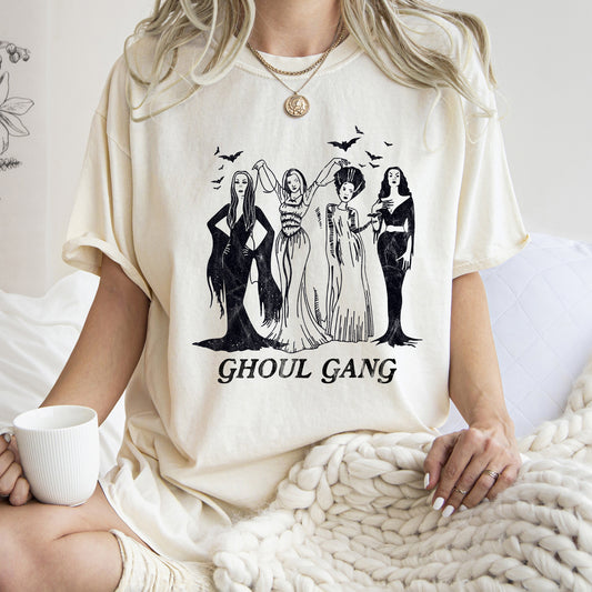 Ghoul Gang Retro Halloween Comfort Colors Tshirt