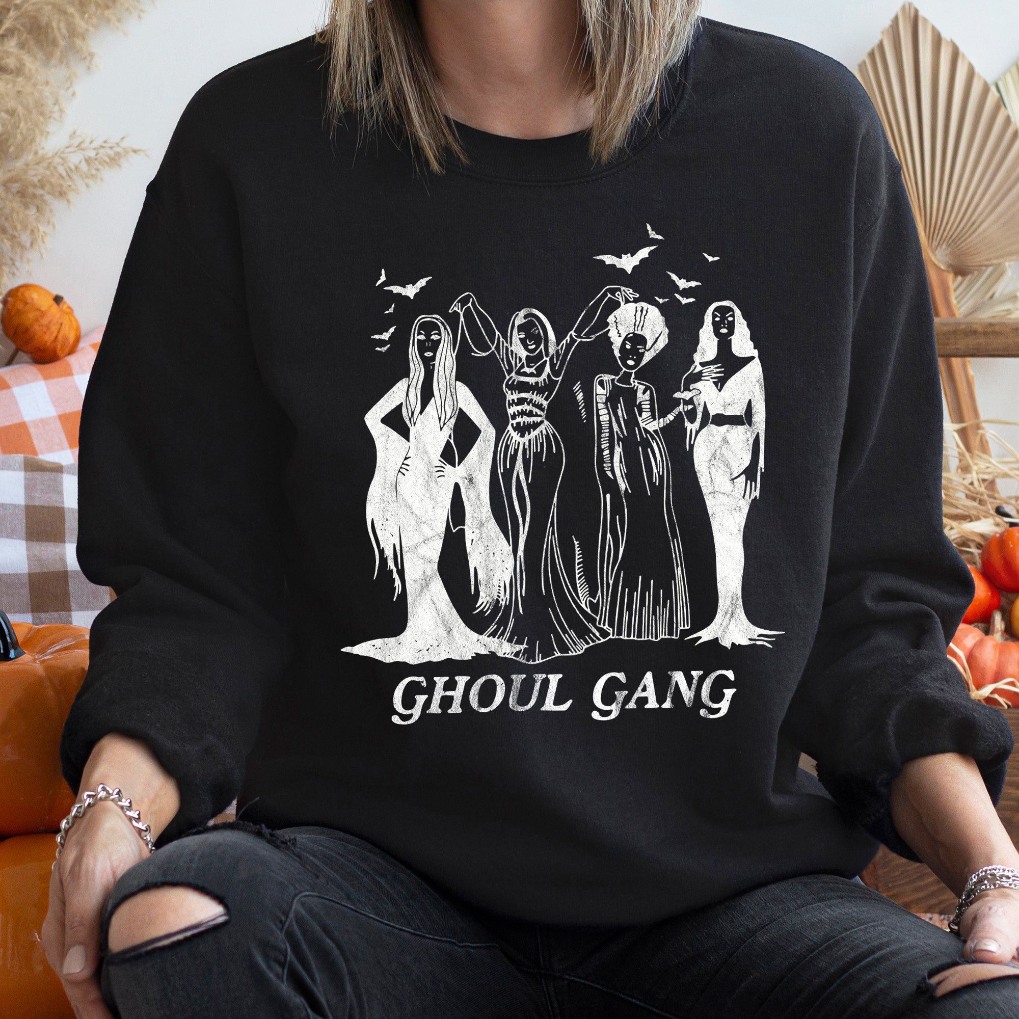 Ghoul Gang Vintage Halloween Sweatshirt