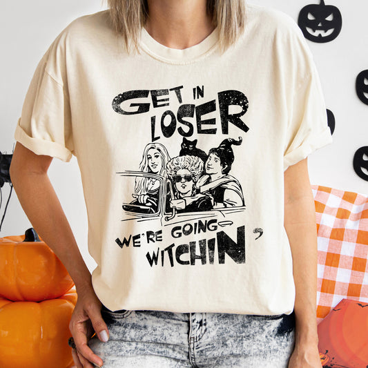 Going Witching Vintage Halloween Comfort Colors Tshirt