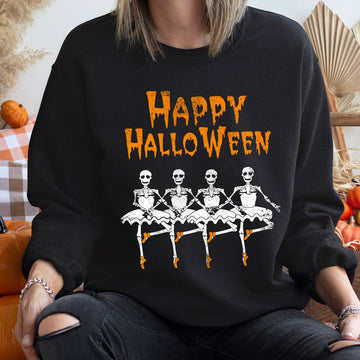 Halloween Ballerinas Vintage Sweatshirt