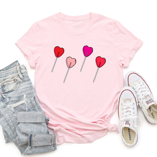 Valentine's Candy, Lollipop, Sweet Heart, Super Soft Tshirt, Valentine's Day