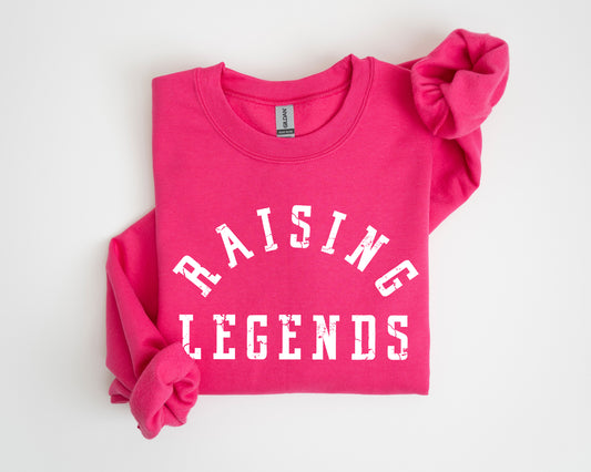 Raising Legends Mother's Day Sweatshirt, Sports Mom, Coach, Father's Day Sweatshirt
