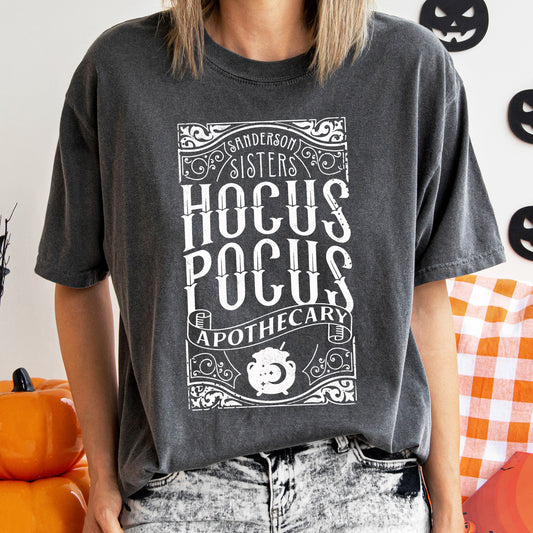 Hocus Pocus Apothecary Vintage Halloween Comfort Colors Tshirt