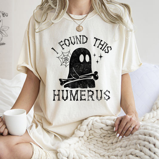 I Found This Humerus Retro Halloween Comfort Colors Tshirt