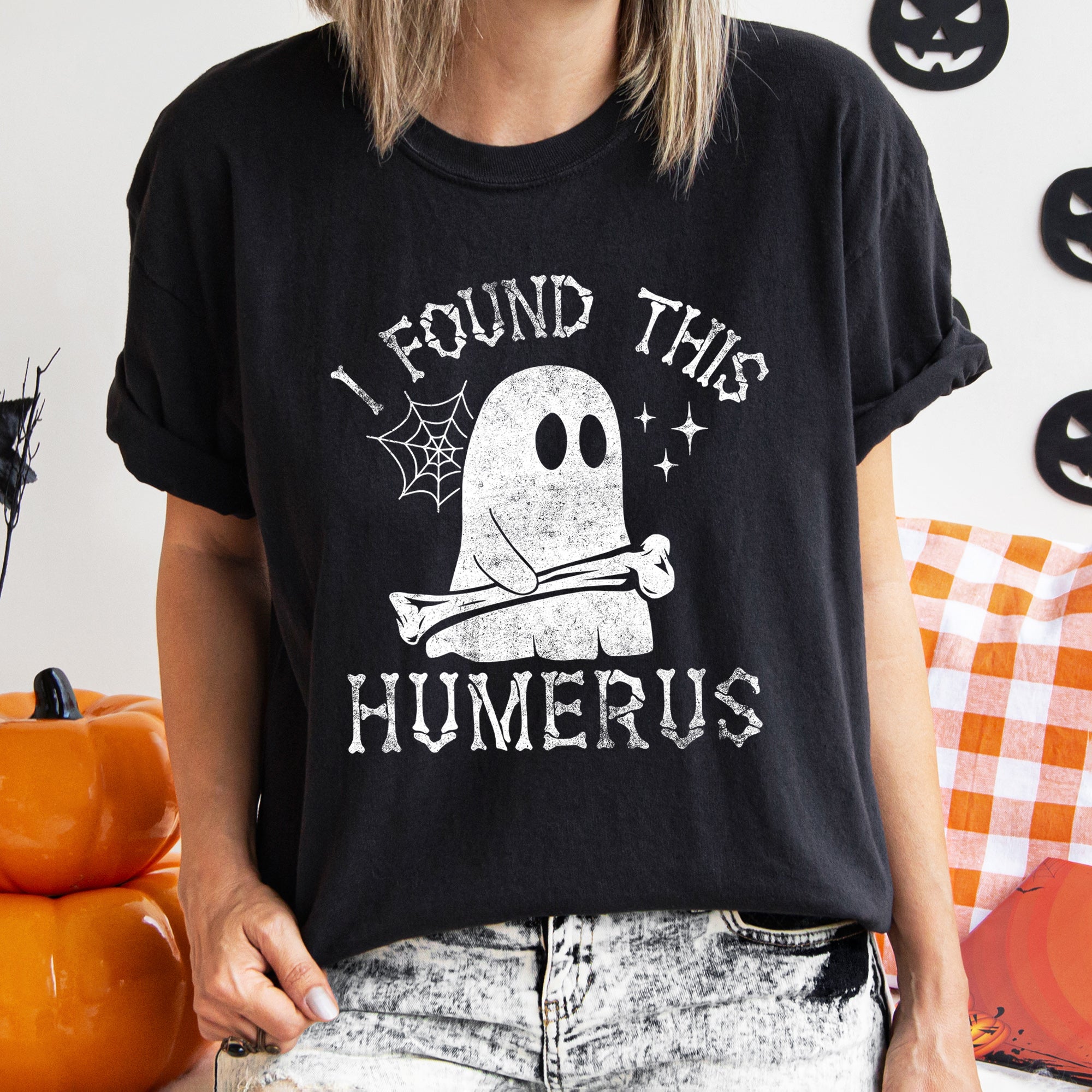 I Found This Humerus Retro Halloween T-shirt
