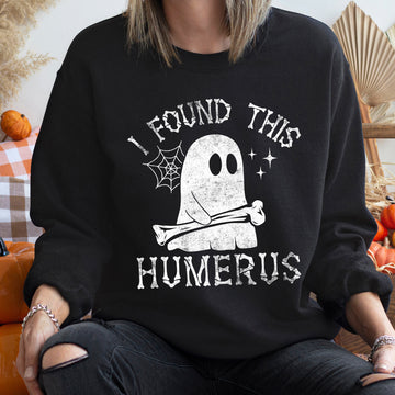 Humerus Ghost Vintage Halloween Sweatshirt