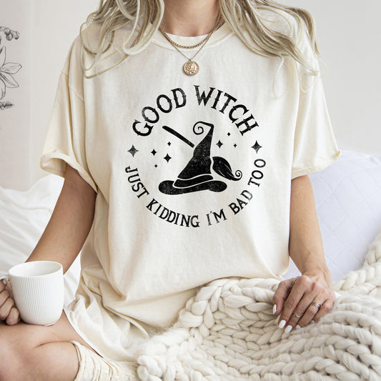 Good Witch Retro Halloween Comfort Colors Tshirt