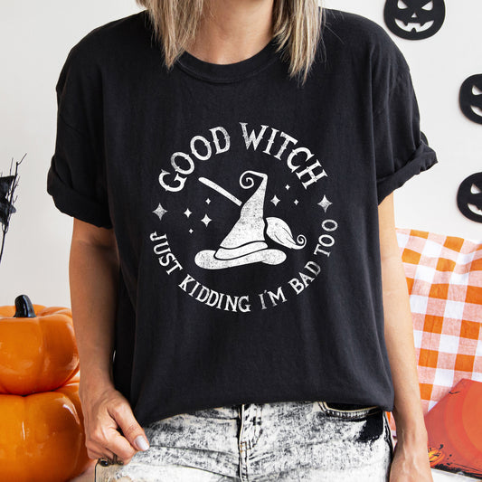 Good Witch Retro Halloween Comfort Colors Tshirt