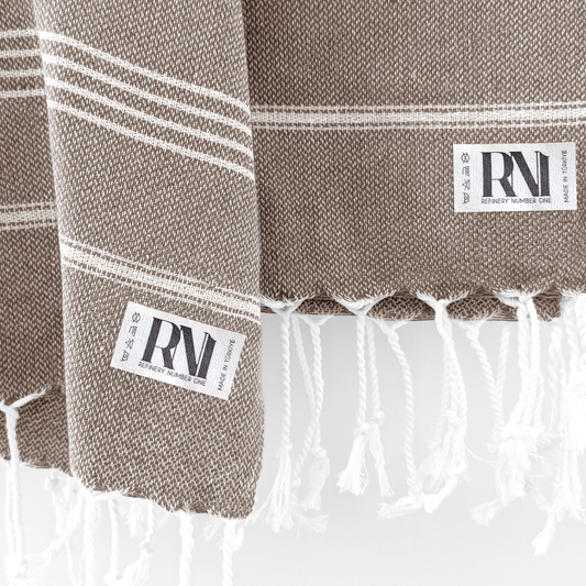 Istanbul Classic Turkish Hand Towel Set of 2 for Kitchen, Bath, Beach, Gym, and Yoga 17