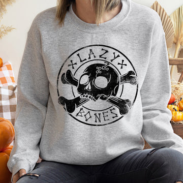 Lazy Bones Vintage Halloween Sweatshirt
