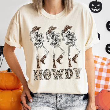 Howdy Leopard Vintage Halloween T-shirt