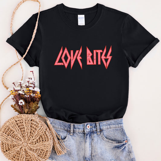 Love Bites, Def, Retro, 80s, Rock Music, Super Soft Tshirt, Valentine's Day