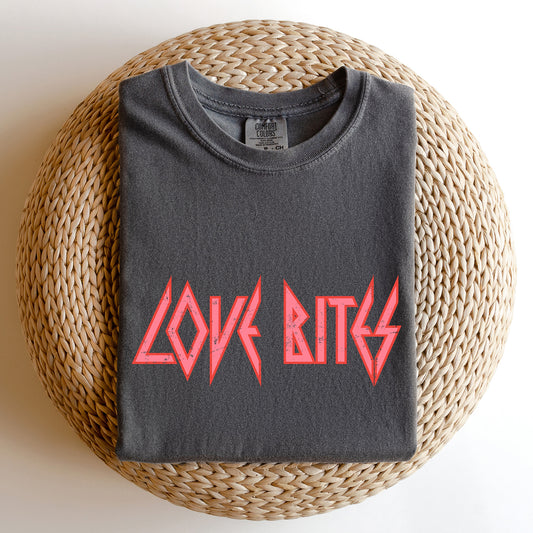 Love Bites, Def, Retro, 80s, Rock Music, Comfort Colors Tshirt, Valentine's Day