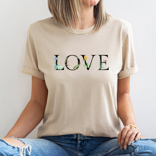 Love Flowers, Super Soft Tshirt, Valentine's Day