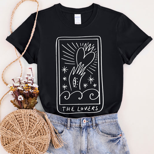 Lovers Tarot, Mystical, Magic, Super Soft Tshirt, Valentine's Day