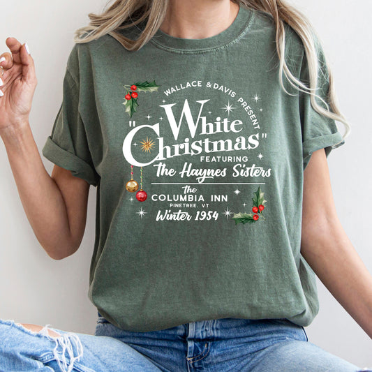 White Christmas Movie Poster, Comfort Colors Tshirt, Classic, Musical