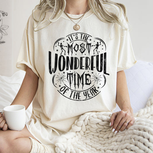 It's The Most Wonderful Time Of The Year Retro Halloween Comfort Colors Tshirt