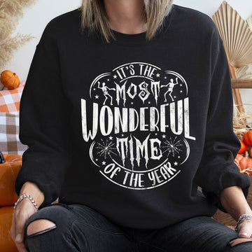 Most Wonderful Time Vintage Halloween Sweatshirt