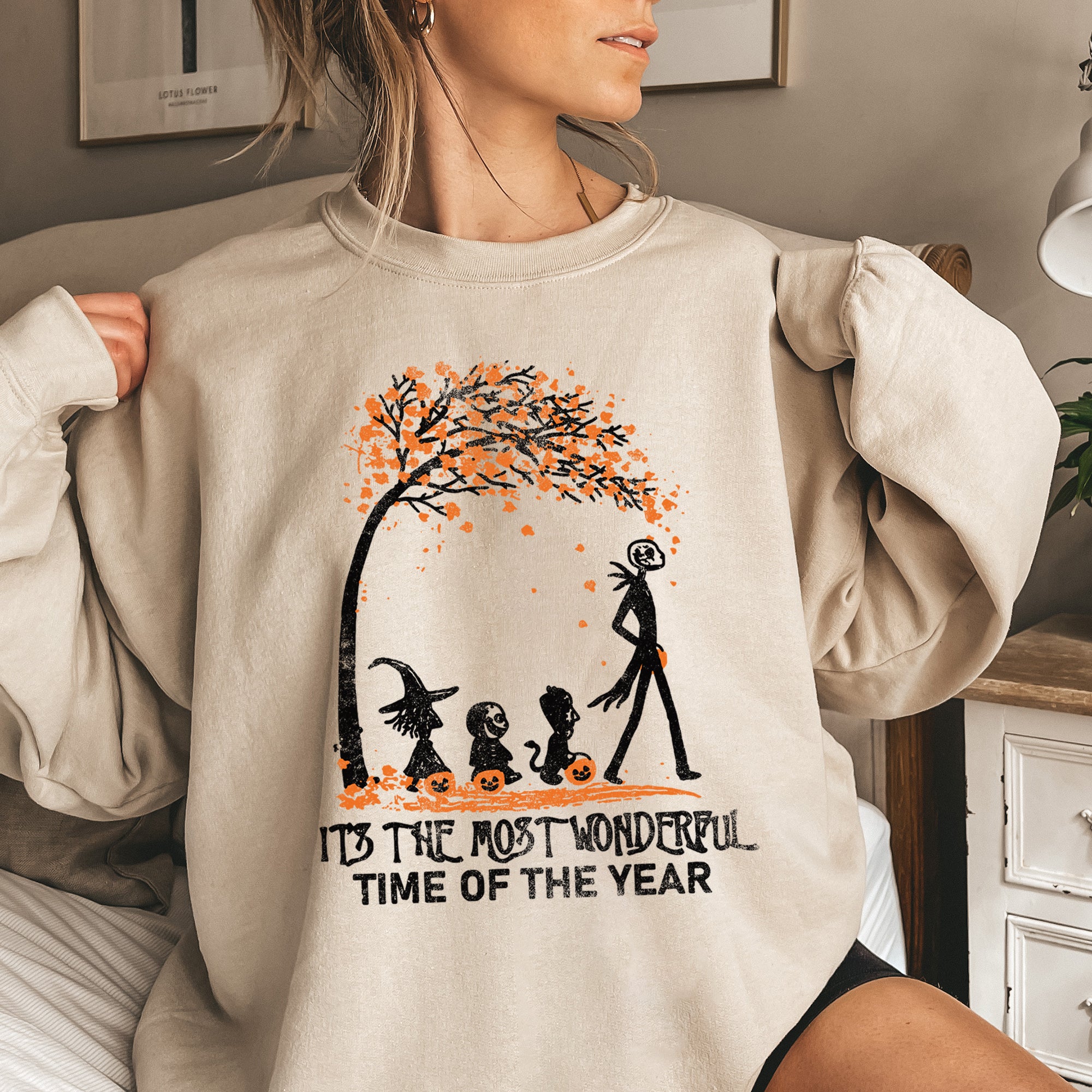 Orange Tree Halloween Sweatshirt