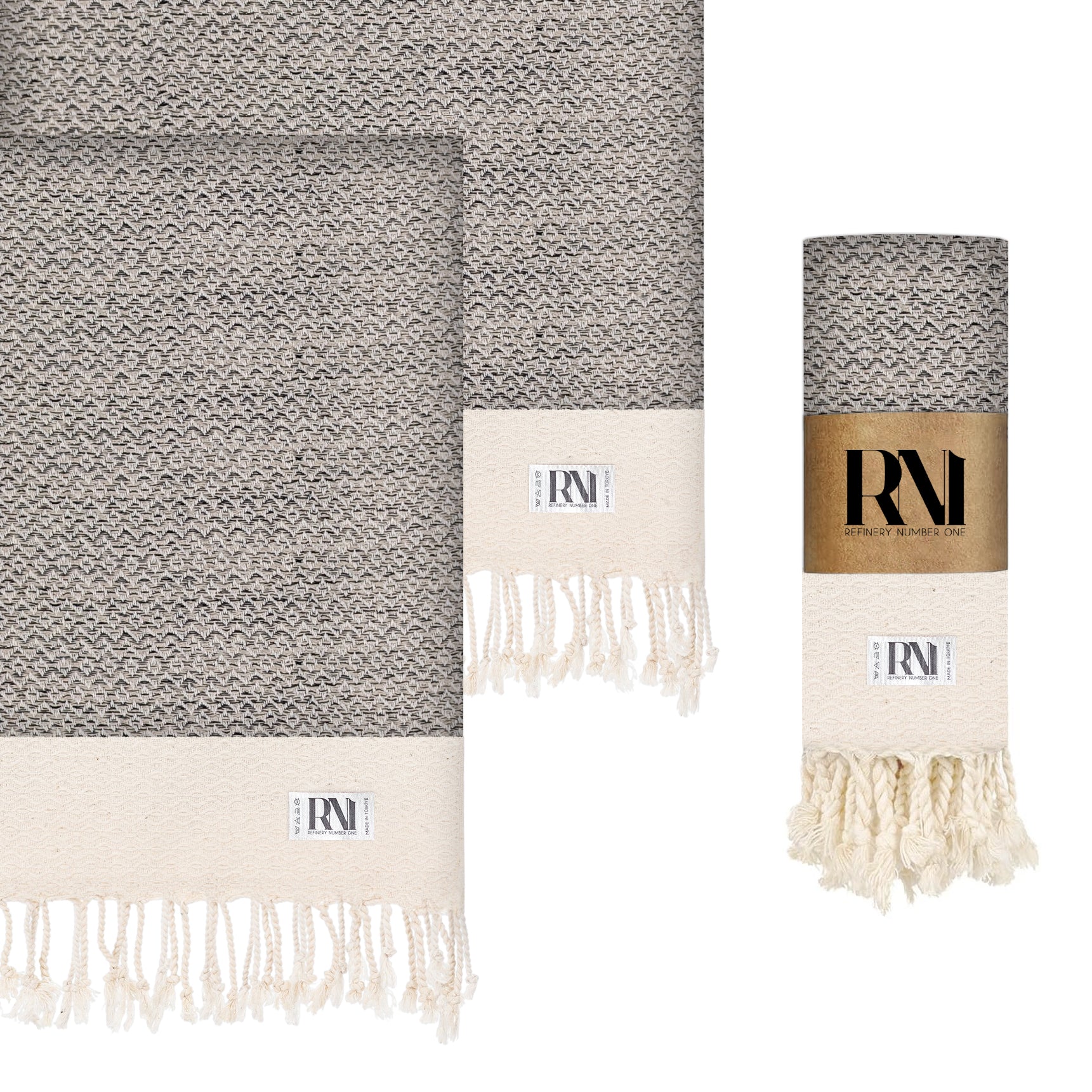 Heritage Diamond Turkish Peshtemal Hand Towels - Set of 2